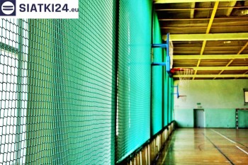 Siatki tkane - Siatki zabezpieczające na hale sportowe - zabezpieczenie wyposażenia w hali sportowej siatki tkanej